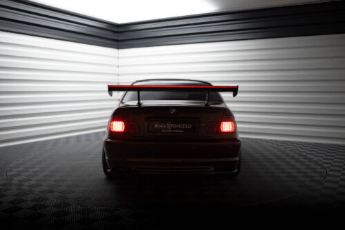 [Carbon] Maxton Carbon Spoiler With Internal Brackets Uprights + LED za BMW 3 Coupe E46