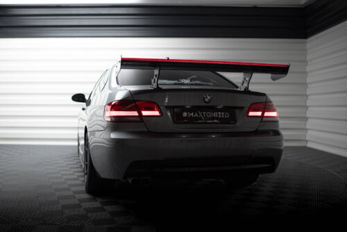 [Carbon] Maxton Carbon Spoiler With Internal Brackets Uprights + LED for BMW 3 / M3 Coupe E92