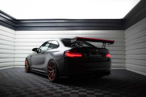 [Carbon] Maxton Carbon Spoiler With Internal Brackets Uprights + LED za BMW M2 F87 / 2 / 2 M-Pack F22
