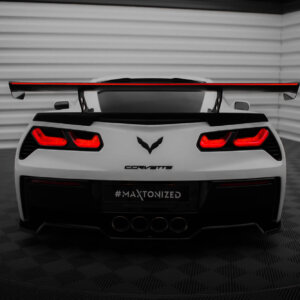 [Carbon] Maxton Carbon Spoiler With Internal Brackets Uprights + LED for Chevrolet Corvette Stingray / Grand Sport C7