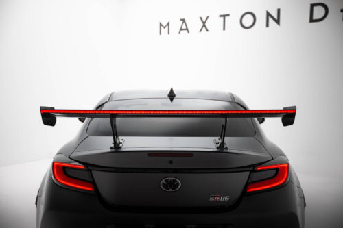 [Carbon] Maxton Carbon Spoiler With Internal Brackets Uprights + LED for Toyota GR86 / Subaru BRZ Mk2