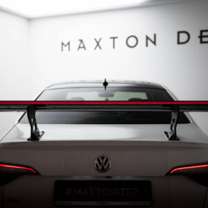 [Carbon] Maxton Carbon Spoiler With Internal Brackets Uprights + LED for Volkswagen Jetta GLI Mk7