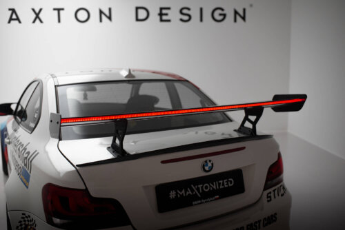 [Carbon] Maxton carbon spoiler with internal brackets V.2 + LED for BMW 1 M E82