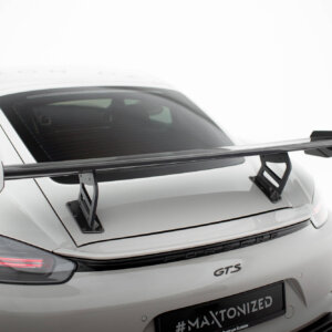 [Carbon] Maxton carbon spoiler with internal brackets V.2 for Porsche 718 Cayman 982c