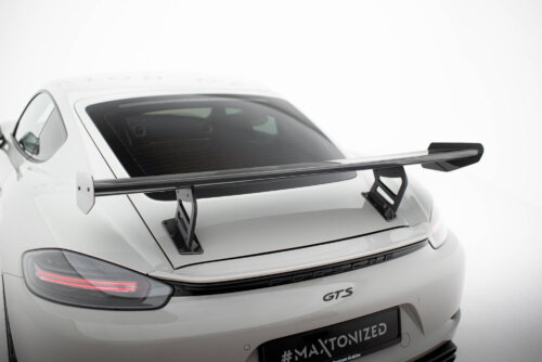 [Carbon] Maxton carbon spoiler with internal brackets V.2 for Porsche 718 Cayman 982c