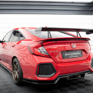 [Carbon] Maxton carbon spoiler with upper swan-neck mounting for Honda Civic SI Mk10