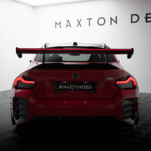 [Carbon] Maxton karbon spojler s gornjim swan montažnim sustavom + LED za BMW M2 G87
