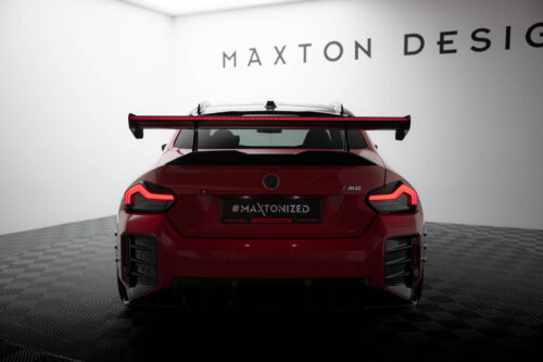 [Carbon] Maxton carbon spoiler with upper swan-neck mounting + LED for BMW M2 G87