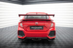 [Carbon] Maxton karbon spojler s gornjim swan montažnim sustavom + LED za Honda Civic SI Mk10