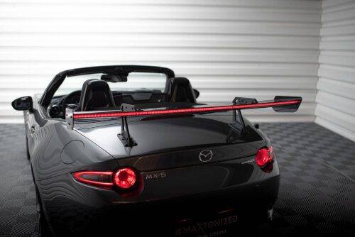 [Carbon] Maxton carbon spoiler with upper swan-neck mounting + LED for Mazda MX-5 ND (Mk4)