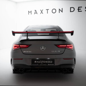 [Carbon] Maxton carbon spoiler with upper swan-neck mounting + LED for Mercedes-Benz CLA Coupe C118 / C118 Facelift