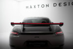 [Carbon] Maxton karbon spojler s gornjim swan montažnim sustavom V.2 + LED za Porsche 718 Cayman 982c