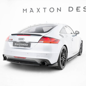 Maxton Central Rear Splitter for Audi TT S-Line 8J Facelift