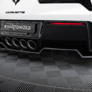 Maxton središnji stražnji splitter (s vertikalnim šipkama) za Chevrolet Corvette C7