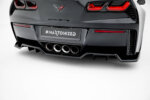 Maxton središnji stražnji splitter (s vertikalnim šipkama) za Chevrolet Corvette Z06 C7