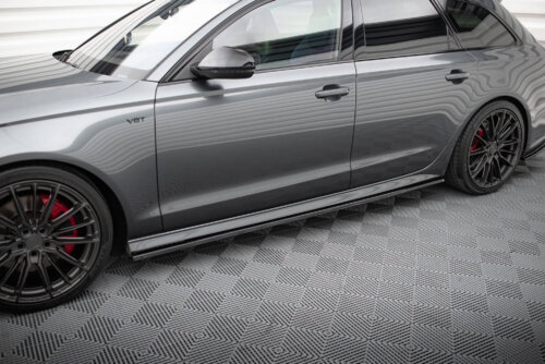 Maxton side skirt diffusers for Audi S6 / A6 S-Line / A6 C7 FL