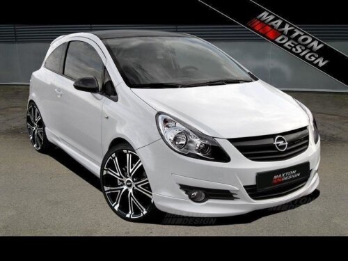 Maxton front splitter for Opel Corsa D (Preface)