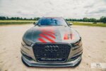 Maxton FRONT RACING SPLITTER AUDI A6 C7 S-LINE (2 splitters = 1 set)