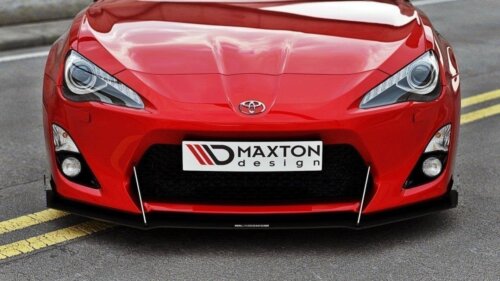 Maxton racing front splitter for TOYOTA GT86 (with wings)