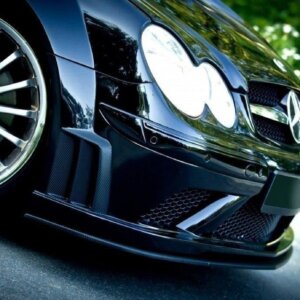 Maxton prednji splitter za MERCEDES CLK W209 BLACK (SL BLACK SERIES LOOK)