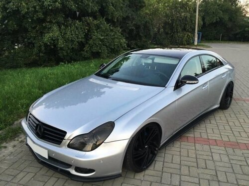 Maxton front splitter for MERCEDES CLS C219 STANDARD BUMPER
