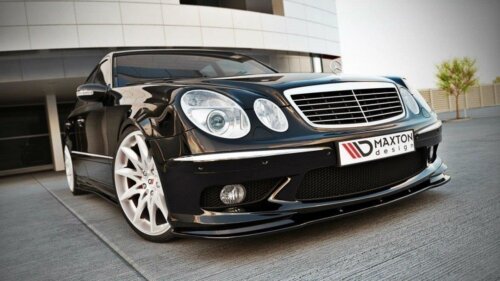 Maxton front splitter for MERCEDES E W211 AMG PREFACE