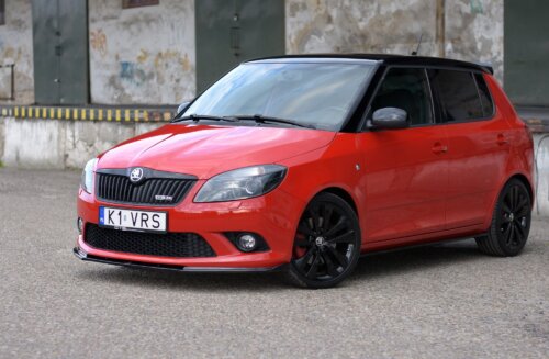 Maxton front splitter for SKODA FABIA MK2 RS