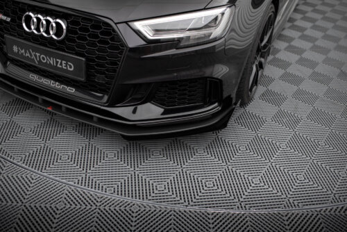 Maxton front extensions for Audi RS3 Sedan 8V Facelift