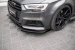 Maxton front extensions for Audi S3 / A3 S-Line Sportback 8V Facelift