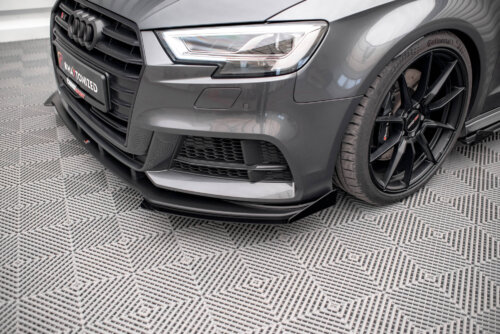 Maxton front extensions for Audi S3 / A3 S-Line Sportback 8V Facelift