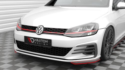 Maxton Front Side Splitters Volkswagen Golf GTI / GTD Mk7 Facelift