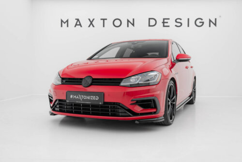 Maxton Front Side Splitters Volkswagen Golf R / R-Line Mk7 Facelift
