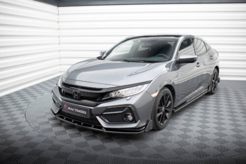 Maxton Front Splitter + Flaps Honda Civic Sport Mk 10