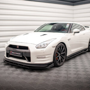 Maxton prednji splitter + Flaps za Nissan GTR R35 Facelift