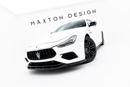 Maxton front splitter for Maserati Ghibli Modena Mk3 Facelift