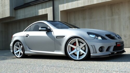 Maxton prednji splitter za Mercedes SLK R171 (for Me-SLK -r171-AMG204-f1)