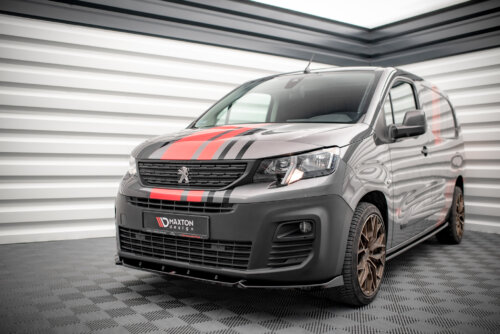 Maxton front splitter for Peugeot Partner Mk3