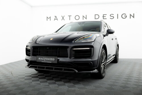 Maxton front splitter for Porsche Cayenne Sport Design SUV / Coupe Mk3
