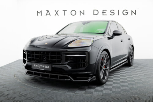 Maxton front splitter for Porsche Cayenne Sport Design / Turbo SUV / Coupe Mk3 Facelift