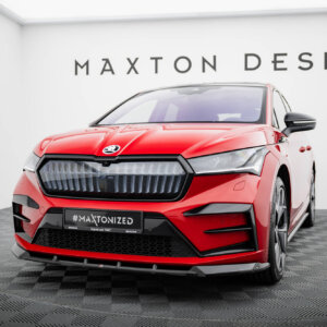 Maxton front splitter for Skoda Enyaq Coupe iV RS