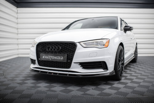 Maxton front splitter V.1 for Audi A3 Sedan 8V