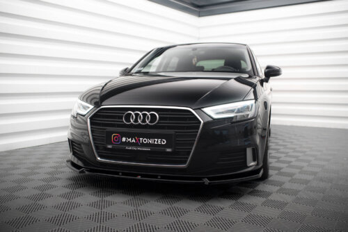 Maxton front splitter V.1 for Audi A3 Sportback 8V Facelift