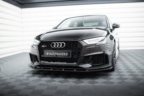 Maxton front splitter V.1 for Audi RS3 8V FL Sedan