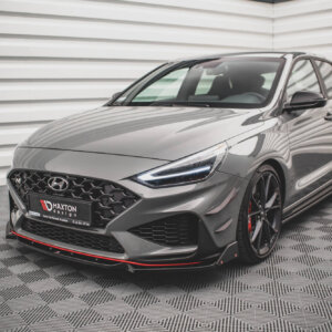 Maxton prednji splitter V.1 + Flaps za Hyundai I30 N / I30 N-Line Hatchback/Fastback Mk3 Facelift