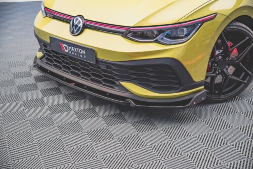 Maxton prednji splitter V.1 + Flaps za Volkswagen Golf GTI Clubsport Mk8