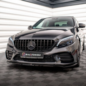 Maxton prednji splitter V.1 za Mercedes-Benz C AMG Line Sedan / Coupe / Estate W205 / C205 / S205 Facelift
