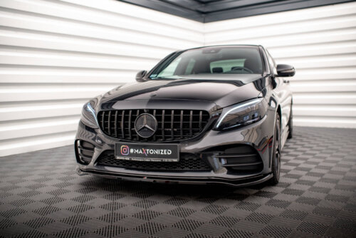 Maxton prednji splitter V.1 za Mercedes-Benz C AMG Line Sedan / Coupe / Estate W205 / C205 / S205 Facelift