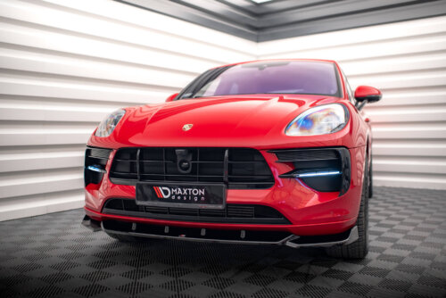 Maxton front splitter V.1 for Porsche Macan GTS / Sport Design Mk1 Facelift