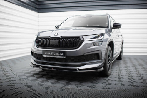 Maxton front splitter V.1 for Skoda Kodiaq Sportline Mk1 Facelift
