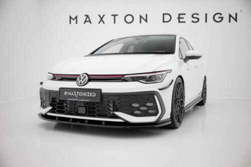 Maxton front splitter V.1 for Volkswagen Golf GTI / GTE / R-Line Mk8 Facelift